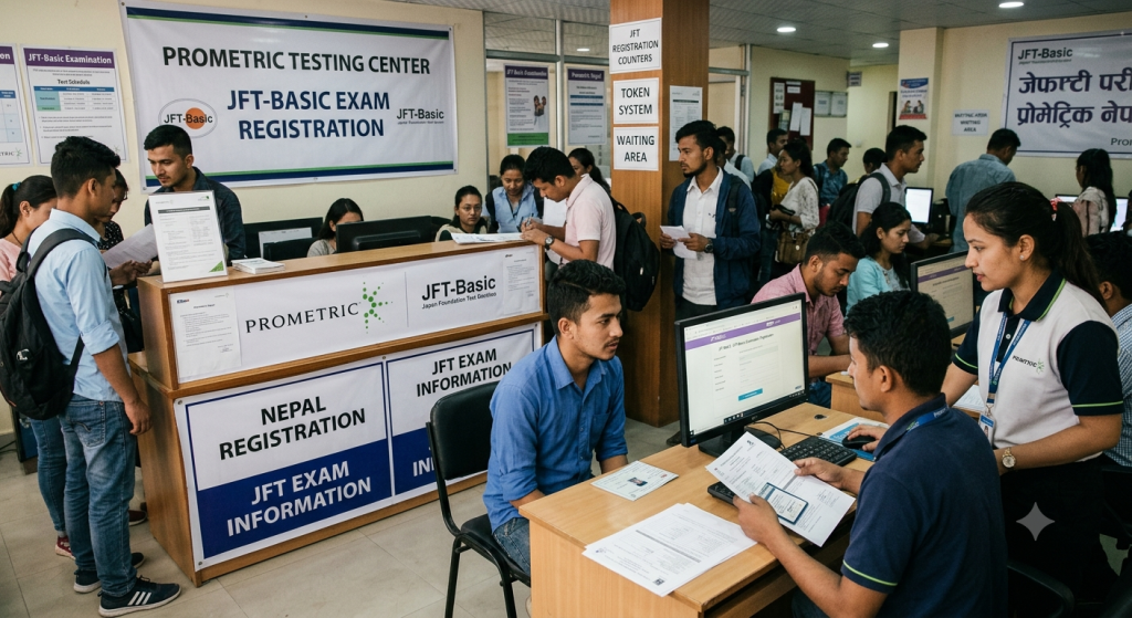 jft exam registration prometric nepal